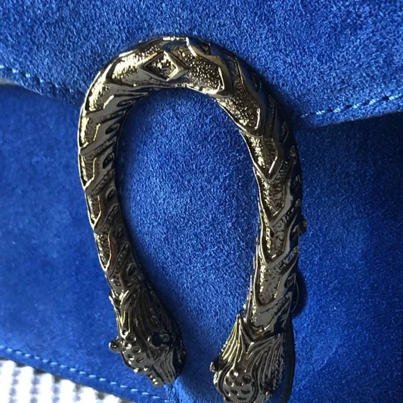 Vera Pelle Dionysus Chain leather suede NWOT GG - Picture 2 of 6